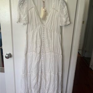 LoveShackFancy White Maxi Dress